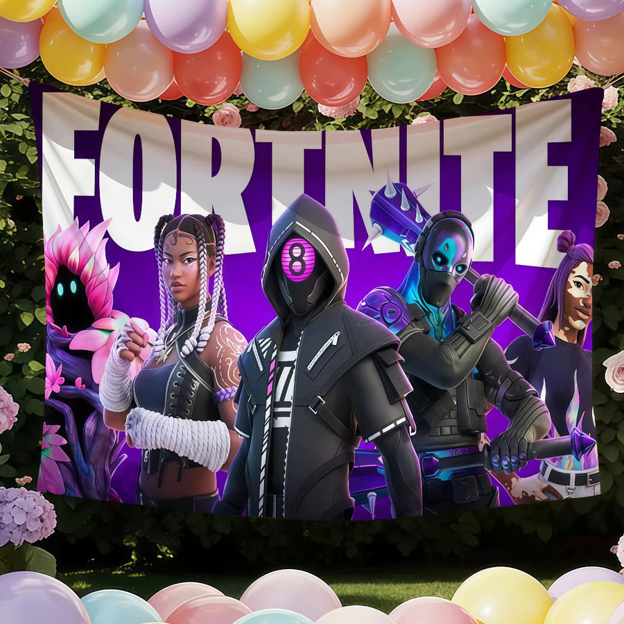Fortnite Wandbanner als dekorative Flagge in Multicolour für Party und Innenbereich - Bild 3