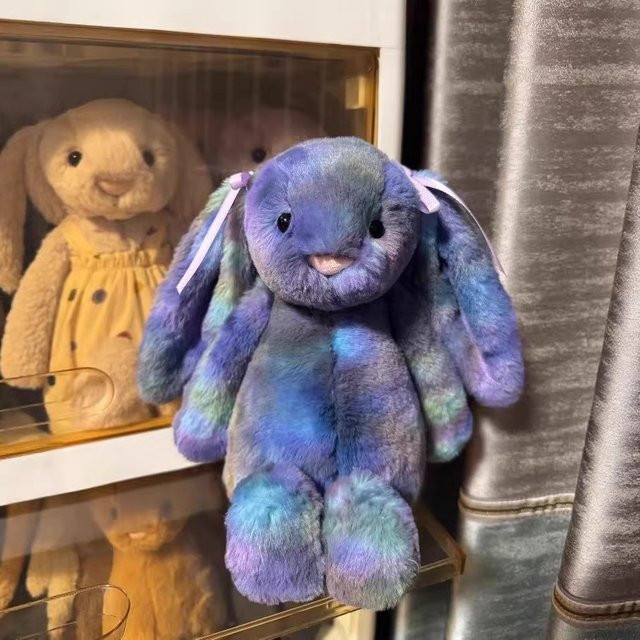 XUYUAN Franilla Luxe Bonnie Rabbit Deko-Figur in Gold und Multicolour, Kawaii-Accessoire für Schreibtisch und Wohnzimmer, Höhe: 31,0 cm - Bild 1