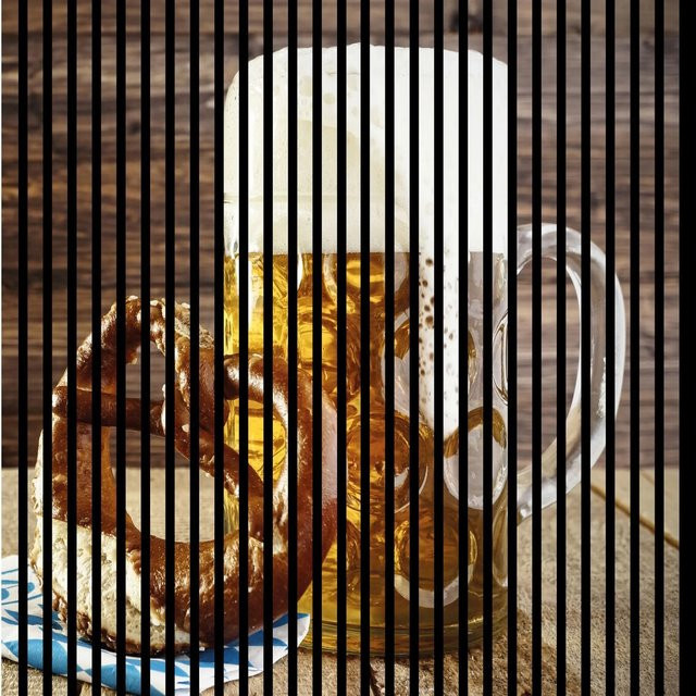 FN Acustico Akustikplatte Bier in Multicolour aus MDF und PET, B/H/T: 113,3 x 19 x 119,5 cm - Bild 1