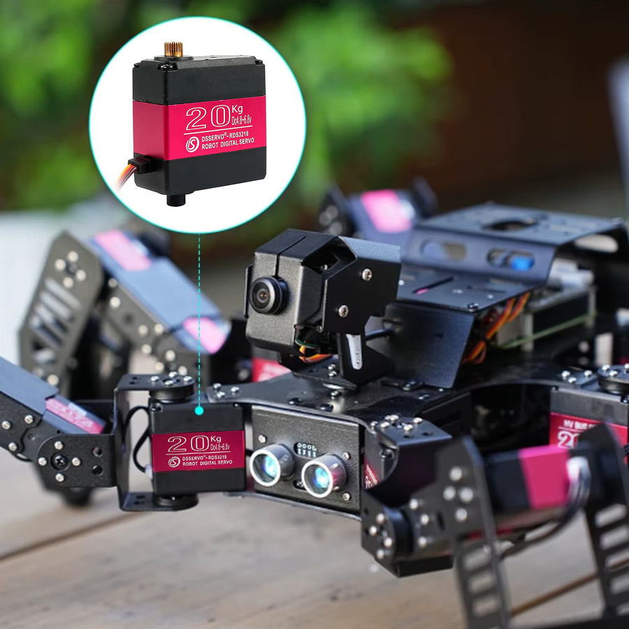 wishiot RDS3218 Servo Dual Shaft Digital RC Servo, mit U-Halterung, IP66 wasserdicht, 180 270 Grad High Torque - Bild 2