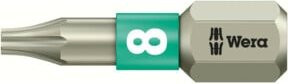 Wera TX Bits 3867/1 TS Torx 8 aus Edelstahl in Silber, Länge: 25 mm - Bild 1