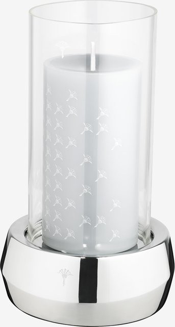 JOOP! METAL LINE Windlicht in Silber aus Glas und Metall, Höhe: 19 cm - Bild 1