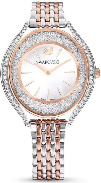 Swarovski Analoguhr, Quarz, Edelstahl, 35.5 mm, Weiß, Damen - Bild 1