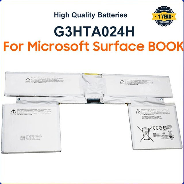 Microsoft Surface Book 1 13.5 Zoll Tastatur-Basis Batterie G3HTA024H 7,5 V 51Wh Weiß - Bild 1