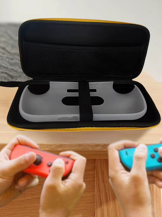 Tragbare Reisetasche mit Netztasche als Schutzhülle für die Retroid Pocket 5 Handheld-Spielekonsole in Schwarz - Bild 7