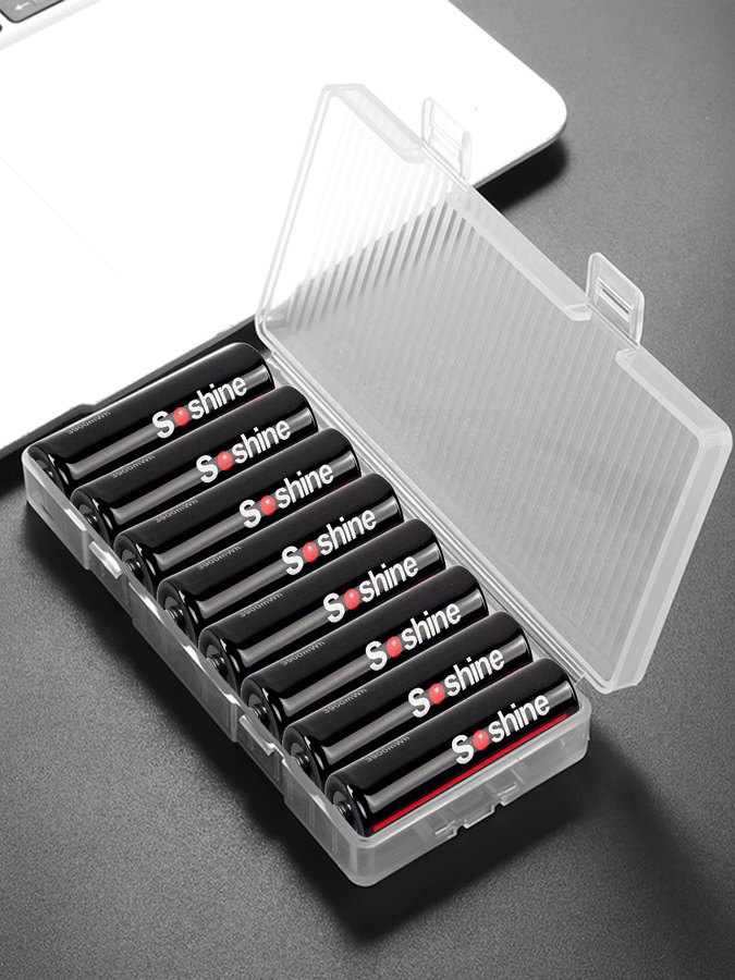 Soshine AA 1,5V Lithium-Ionen Akku in Schwarz mit 3900mWh für Uhren und Rauchmelder - Bild 3