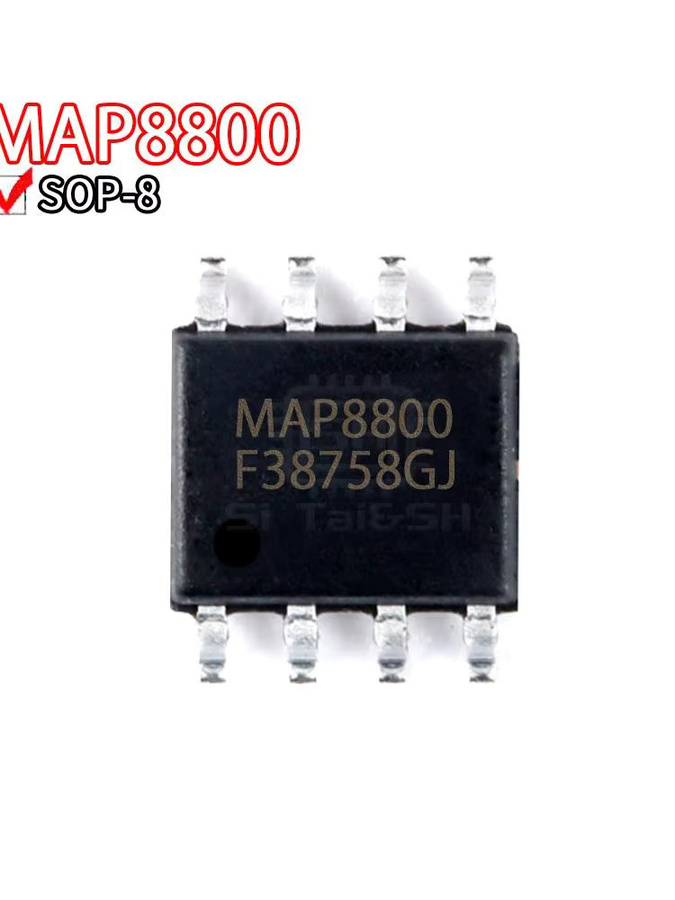 Si Tai&SH 10 Stück MAP8800 LCD-Power-Chip IC-Chip SOIC8 SOP-8 in Schwarz - Bild 2