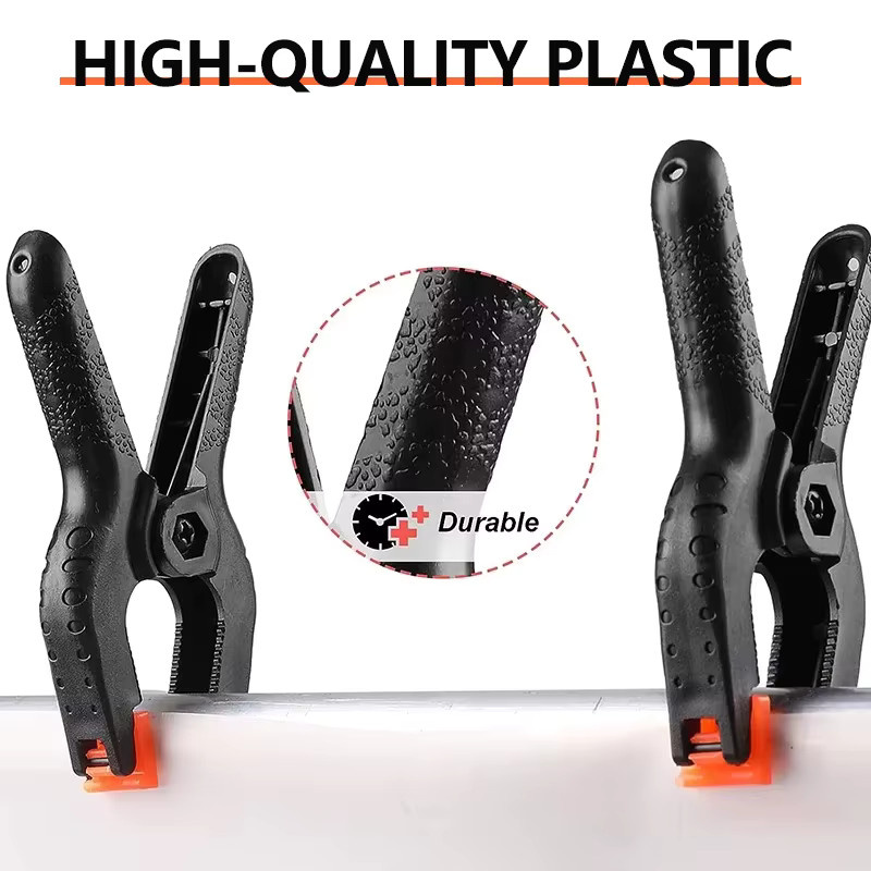 DTBD Heavy Duty Kunststoff Schellen für Fotohintergrund und Leinwand, Schwarz, 3 Zoll - Bild 6