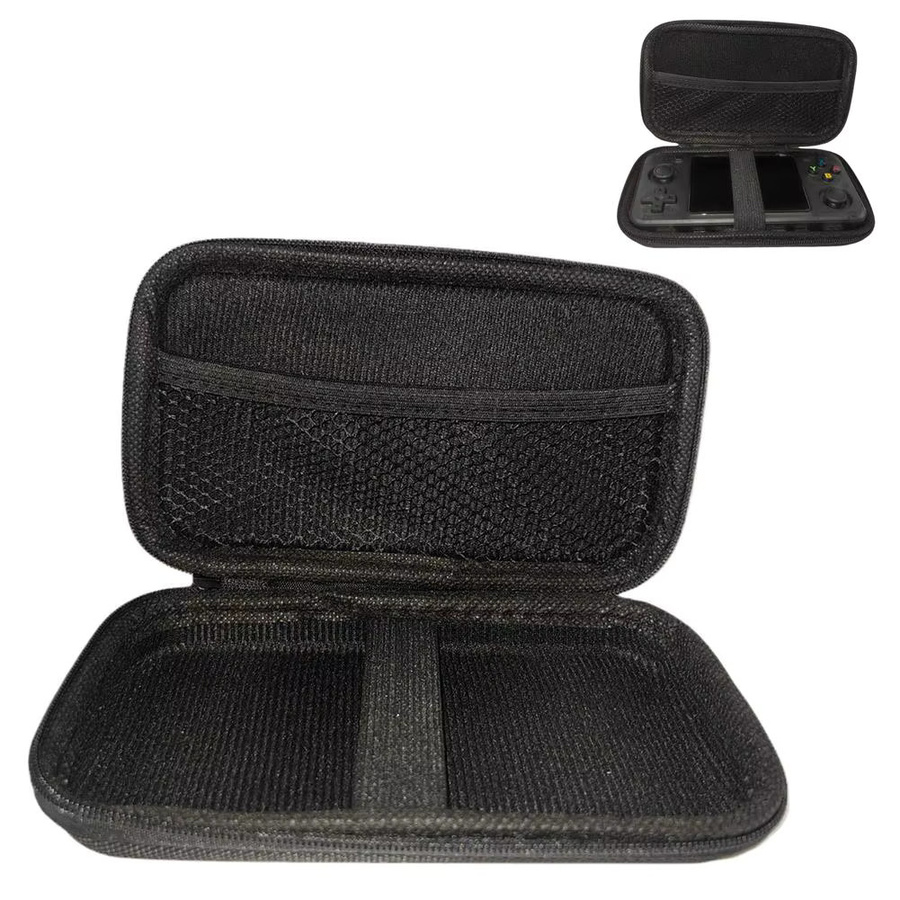 Hartschalen-Tragetasche für die R36H Handheld-Spielekonsole in Schwarz mit Innenfach zur sicheren Aufbewahrung und zum Transport deines Spielzubehörs - Bild 5