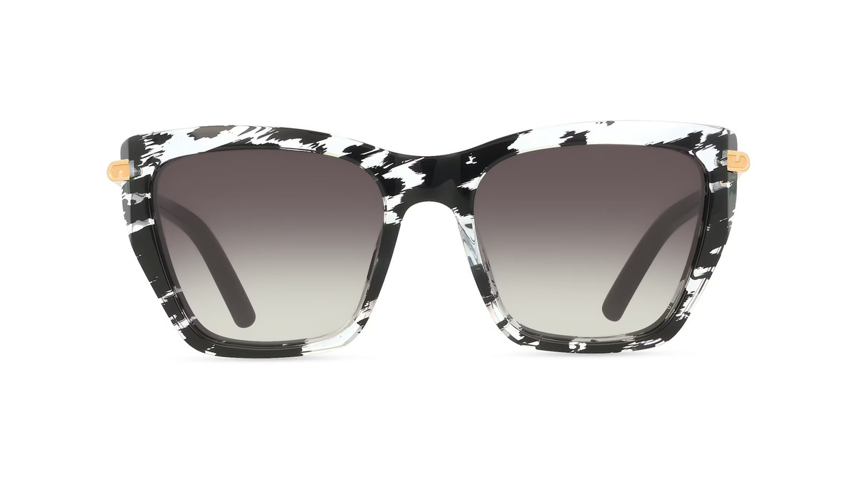 Furla SFU983 Sonnenbrille Butterfly, Vollrand, Kunststoff, schwarz, Damen - Bild 1