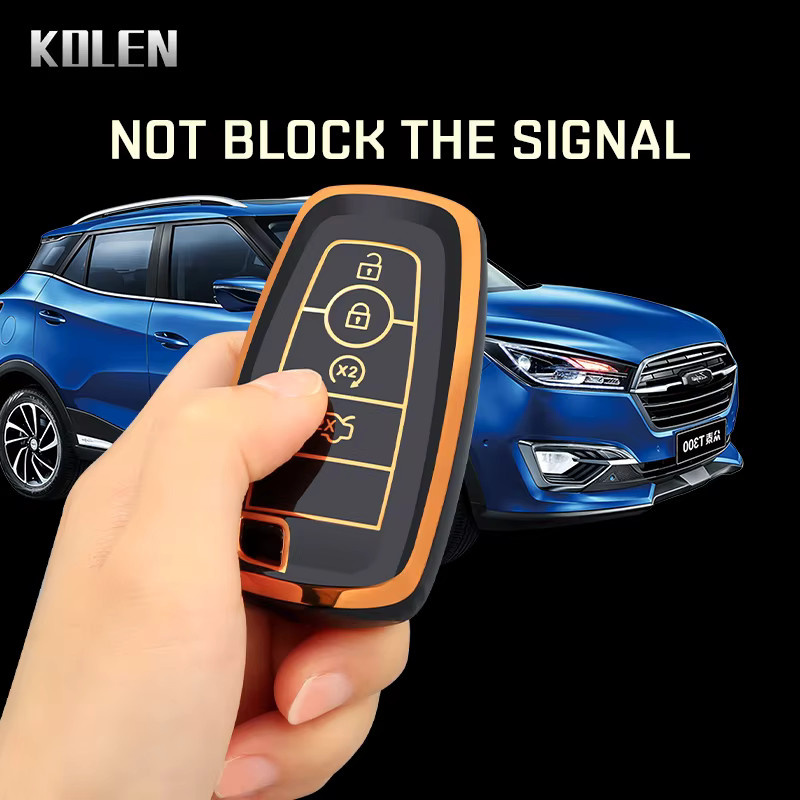 TPU Schlüsselhülle für Ford Fernbedienung und Autoschlüssel passend für Explorer, Mustang, Fusion, Escape, Edge, F150, F250, F350, F450, F550 - Bild 3