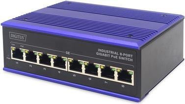 Digitus Industrial Unmanaged Ethernet Switch mit 8 x 10/100/1000Base-TX Ports und PoE+ zur Desktop- oder DIN-Schiene Montage DN-651121 - Bild 3