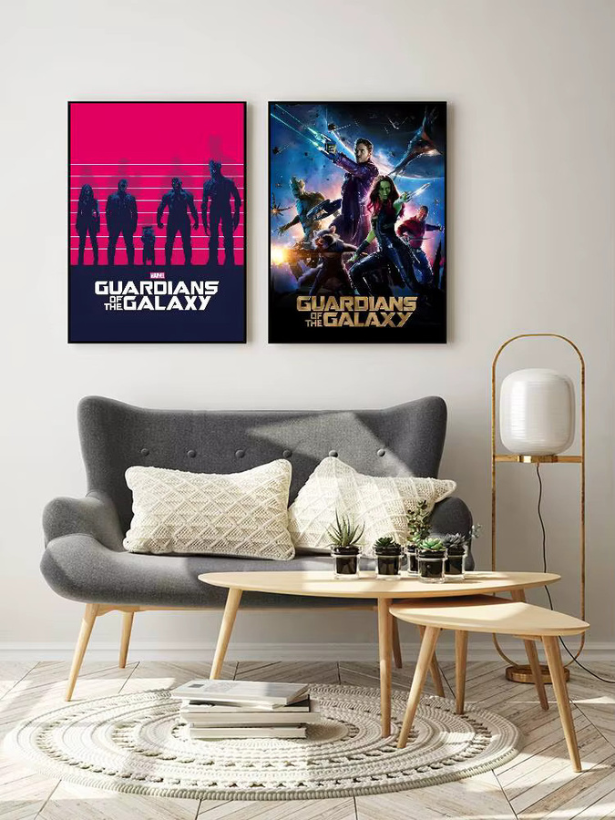 Klassischer Guardians of the Galaxy Wandaufkleber aus Papier, Mehrfarbig, B/H: 15,0 x 15,0 cm - Bild 6