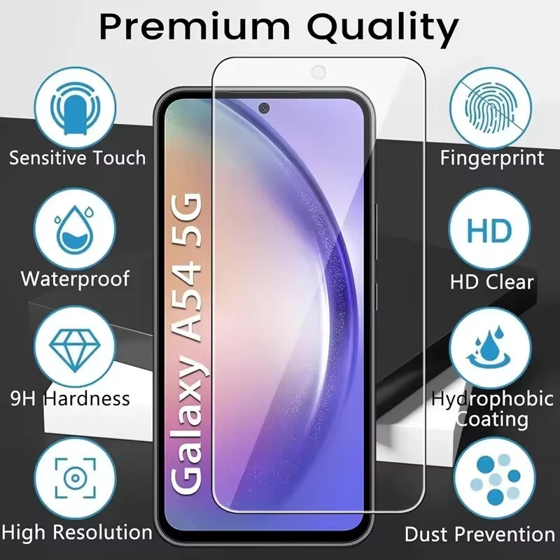 Panzerglas Displayschutzfolie für Samsung Galaxy A56 A36 A26 A16 A57 A37 A07 A06 A55 A54 A35 A34 A33 S26 Ultra S25 S24 in Transparent - Bild 2
