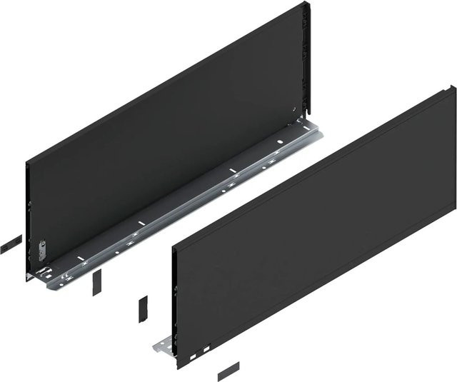 Blum Zarge Legrabox Pure Höhe F Nennlänge 650 mm Carbonschwarz Matt - Bild 1