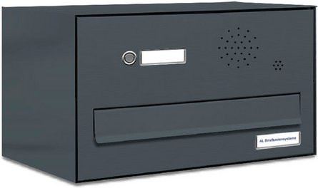 AL Briefkasten für 1 Partei in Grau, B/H/T: 38,5 x 23 x 27,5 cm - Bild 1