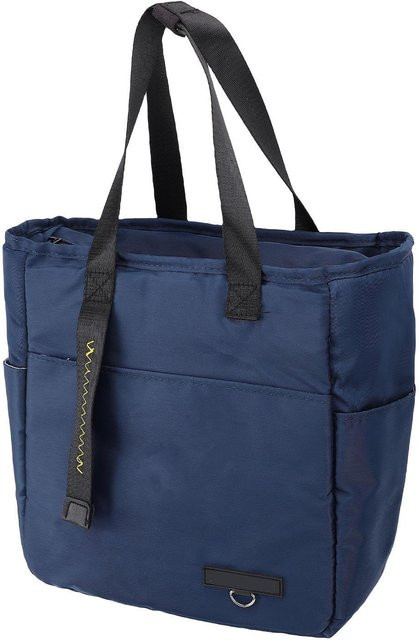 Isolierte Lunch-Handtasche von Koogeelife aus Oxford-Gewebe mit Aluminiumfolien-Futter in Schwarz - Bild 1