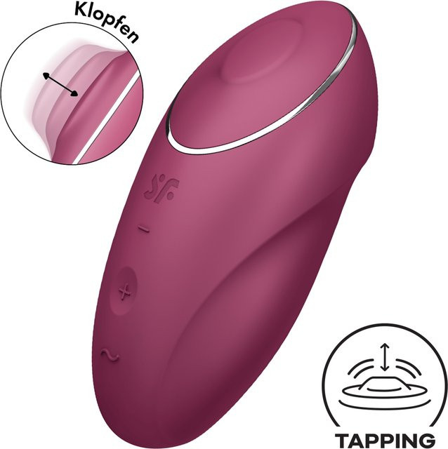 Satisfyer Tap & Climax 1 Vibrator in Pink und Purple, Höhe: 11 cm - Bild 1