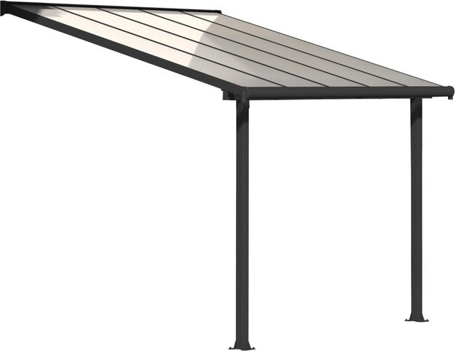 Palram - Canopia Olympia Terrassenüberdachung aus Polycarbonat in Anthrazit, B/T/H: 307 x 295 x 305 cm - Bild 1