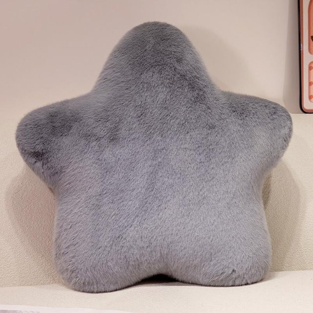 Yiran toy Sternförmiges Plüschkissen in Grau, Durchmesser: 50 cm - Bild 1