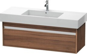 Duravit Waschtischunterschrank Ketho wandhängend in Nussbaum Natur, B/T: 120 x 45,5 cm - Bild 1