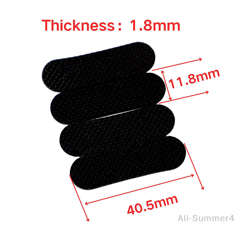 4er-Set Selbstklebende Gummi-Füße in Schwarz, 1,8 mm dicke Anti-Rutsch Silikon-Schutzpads für Tastaturen und Schränke - Bild 2