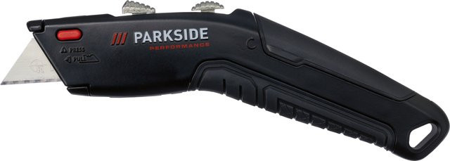 PARKSIDE PERFORMANCE Klappmesser mit 18mm Snap-Off Klingen in Schwarz - Bild 1