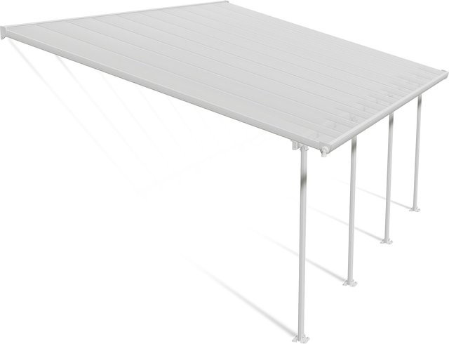Palram Canopia Feria Terrassenüberdachung Weiß B: 606 cm, T: 387 cm, H: 260 cm - Bild 3