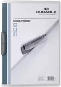 DURABLE Klemmmappe DURASWING A4 aus Kunststoff in Grau, Transparent oder Weiß - Bild 1