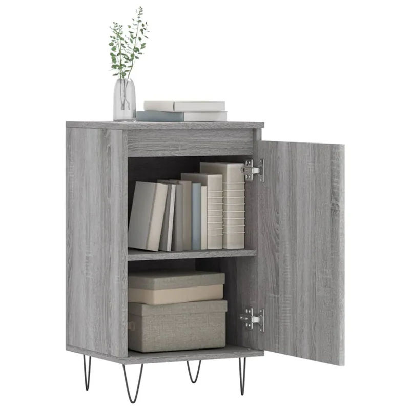 Vidaxl Schränke Set 2 Stück modern Grau B/T/H: 40 x 35 x 70 cm - Bild 7