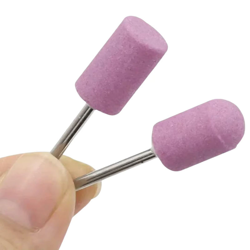 LGFU 12er Set Schleifpolier-Schleifköpfe mit 2,3 mm Schaft, Schleifstein-Radköpfe für Drehwerkzeuge und Mini-Nagelbohrer-Set - Bild 3