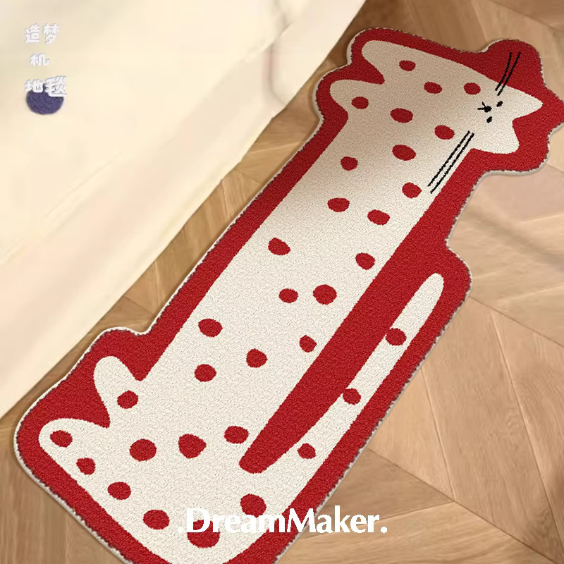 VIKAMA Gefleckter Welpenteppich, weich und waschbar, ideal für Kinderzimmer und Schlafzimmer - Bild 2