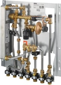 Oventrop Wohnungsstation Regudis W-HTF Leistungsbereich 1, max. 12 l/min, Edelstahl, Silber - Bild 1