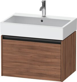 Duravit Waschtischunterschrank Ketho.2 in Nussbaum Natur, wandhängend, B/T: 68,4 x 46 cm - Bild 1