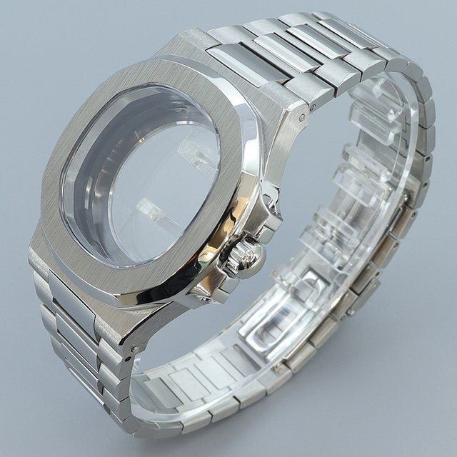 miaozhunke Uhrengehäuse Edelstahl, Silber, 40 mm, Unisex - Bild 1
