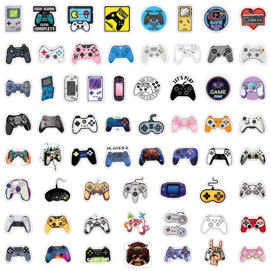120 Stück INS Gamepad Cartoon Graffiti Aufkleber wasserfest für Notizbücher und Koffer in Multicolour - Bild 2