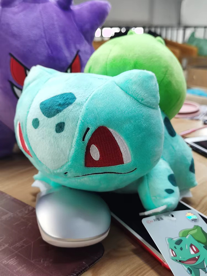 Aoger Bulbasaur Pokémon Plüschpuppe, 18 cm, Grün - Bild 3