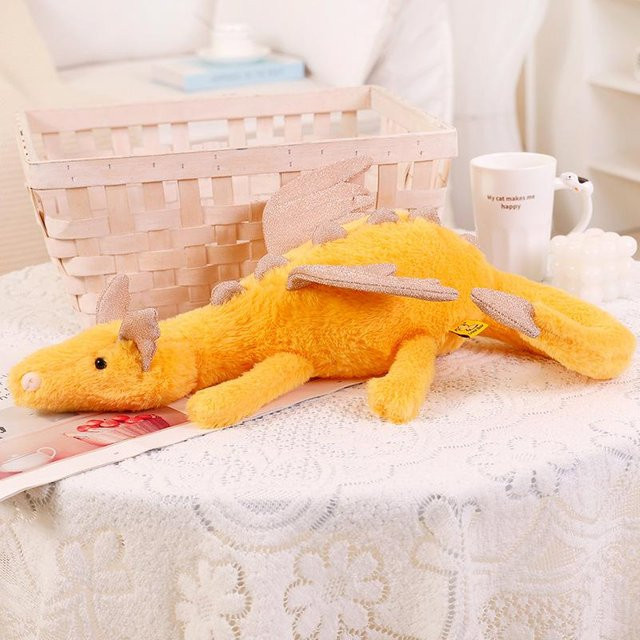 Binchi Keji Travel Flying Dragon Puppe Plüschtier, gelb, ab 3 Jahre - Bild 1
