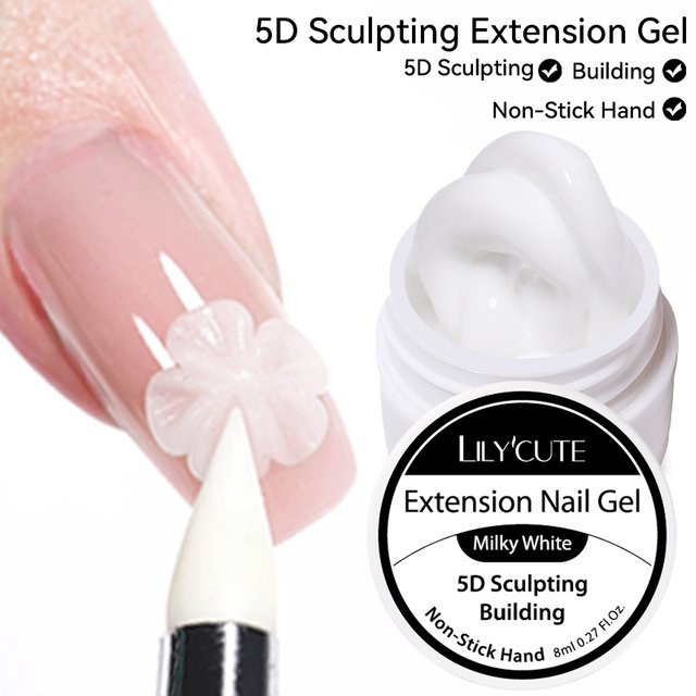 LILYCUTE Verlängerungs-Jelly-Nagelgel, Transparent, 8 ml - Bild 1