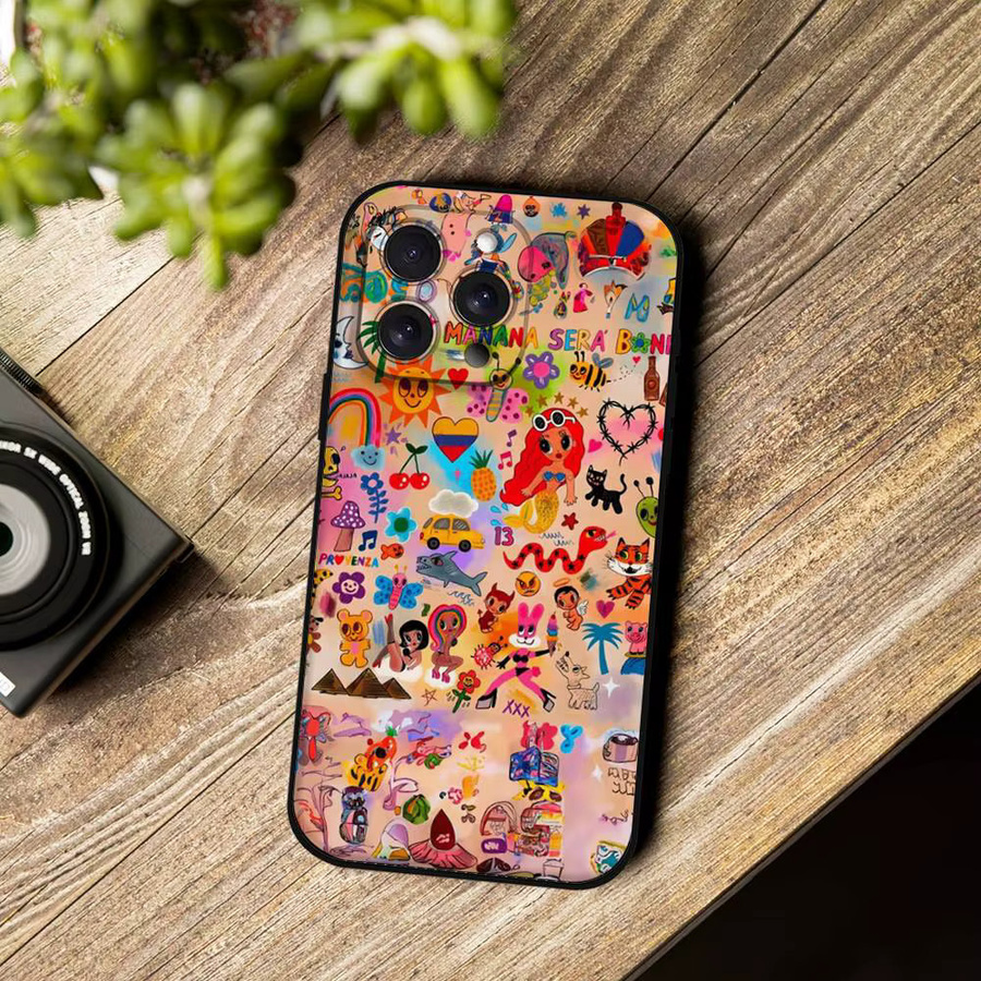 Karol G Mañana Será Bonito Handyhülle für iPhone 17 16 15 14 13 12 11 Pro Max Plus Mini aus weichem TPU in Multicolour - Bild 5