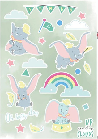 Komar Deko-Sticker Dumbo Daydream Multicolor Breite: 50 cm, Höhe: 70 cm