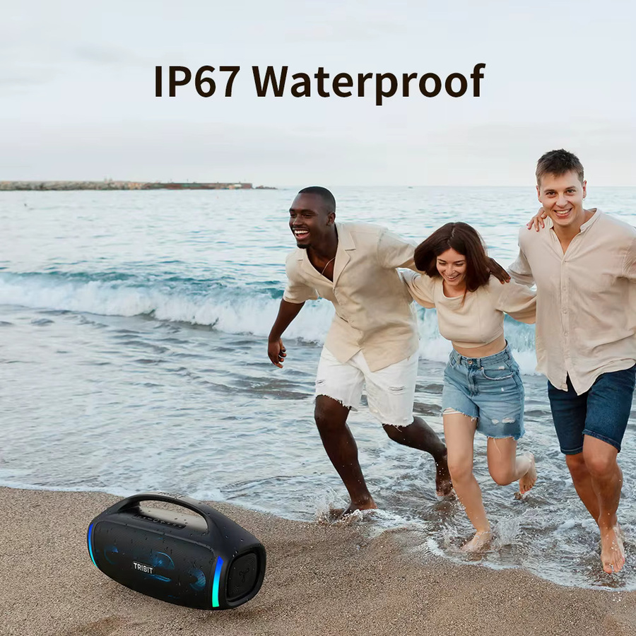 Tribit StormBox Blast 2 Bluetooth-Lautsprecher in Schwarz mit 200W Leistung, Subwoofer, IP67 Wasserdichtigkeit und 30 Stunden Spielzeit - Bild 6