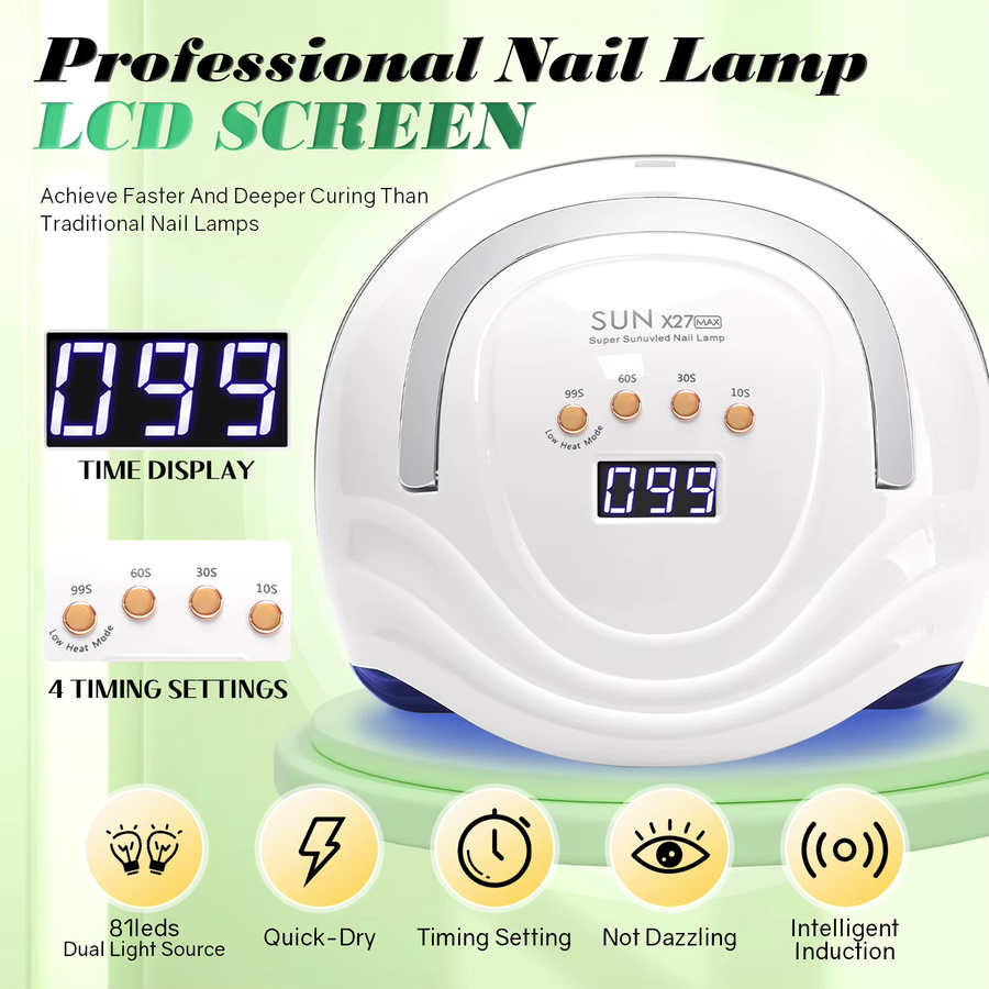 DianaBeauty UV LED Lampe für Nägel, 380 W, 81 LEDs - Bild 2