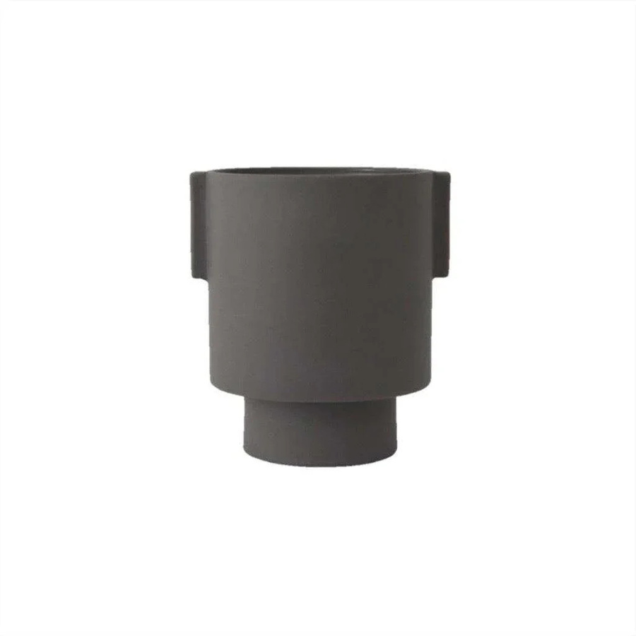 Oyoy Inka Keramiktopf in Anthrazit, minimalistische Schale medium - Bild 1