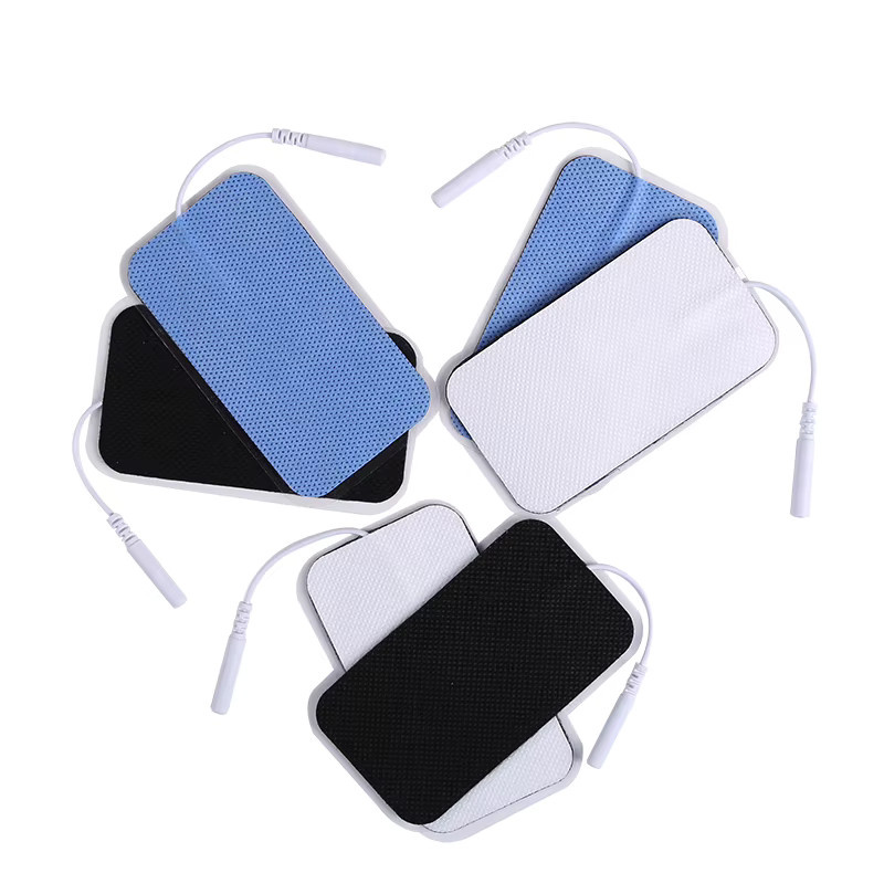 Yinhang Elektroden Pads für Muskelstimulatoren und digitale Therapiegeräte, Blau, B: 5 cm, H: 9 cm, Dicke: 2 mm - Bild 1