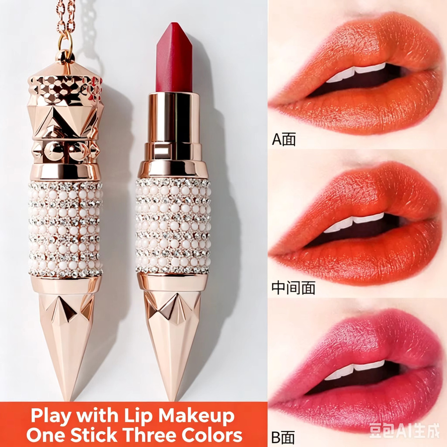 VIBELY Queen Scepter Desi Lippenstift, 3-in-1, Matt - Bild 5