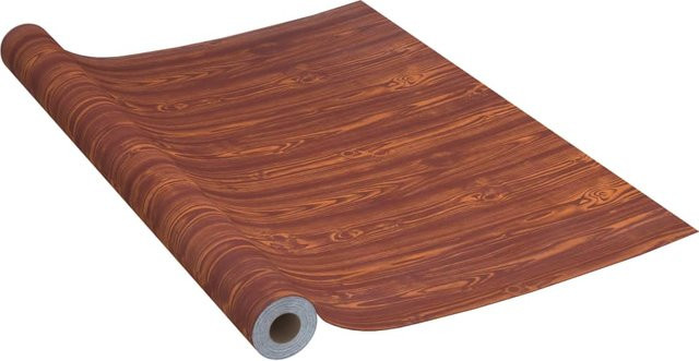 Selbstklebende Möbelfolie Yiwydaa in Akazienmuster, Farbe Braun, Material PVC, Breite: 90 cm, Länge: 500 cm - Bild 1