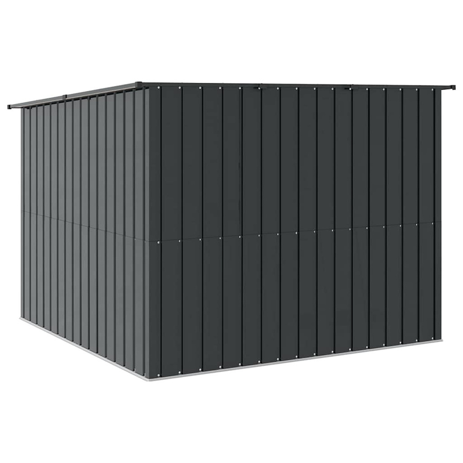 VD Home Furnishing Fahrradschuppen aus Metall in Anthrazit mit Doppeltür, B/T/H: 216 x 207 x 158 cm - Bild 3