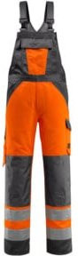 Mascot Gosford Latzhose EN ISO 20471 Class 2 in Orange und Anthrazit - Bild 1