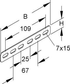 Niedax Längsverbinder RVV 35 aus Stahl - Bild 1